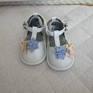 Adorable Janie & Jack Baby Shoes with Floral Accents
